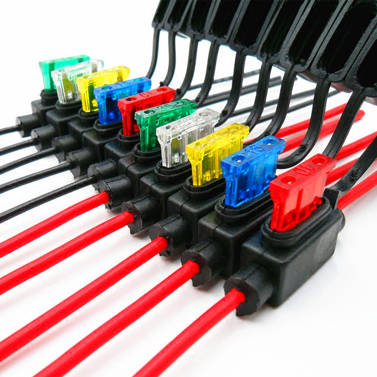 5 vnt saugiklių laikiklio rinkinys su 12 AWG laidu ir 30A saugikliu