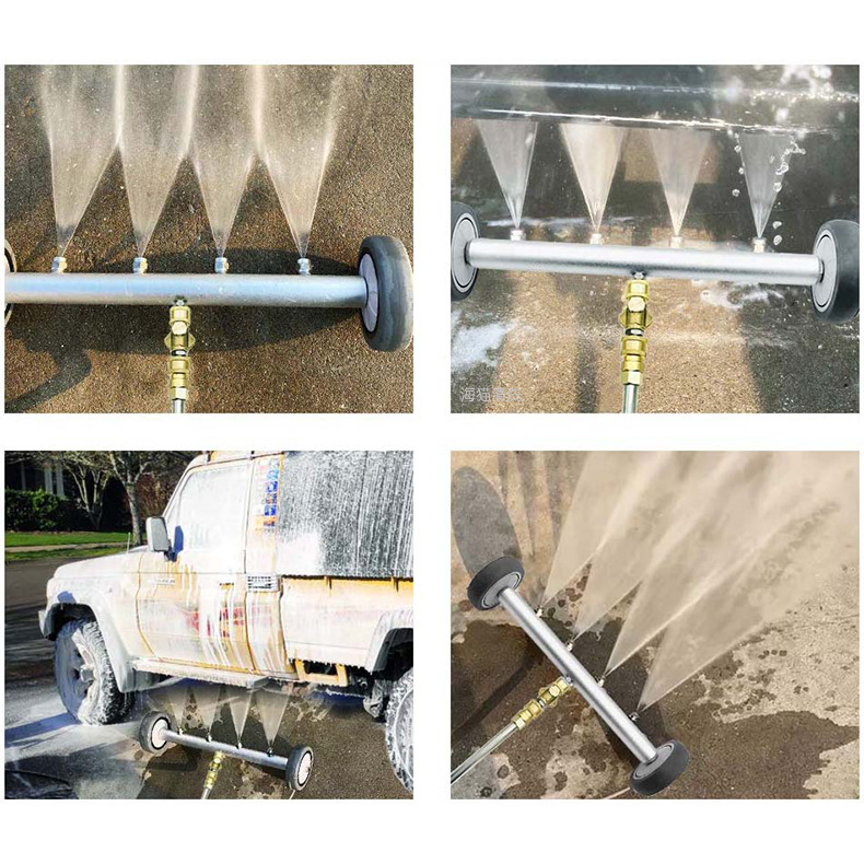 Aukštos slėgio automobilių plovimo sistema su nerūdijančio plieno purkštuvo galvute ir rankena, 4000 PSI, purškimo atstumas 5, skirtas automobilių plovimui, svoris 1,6 kg