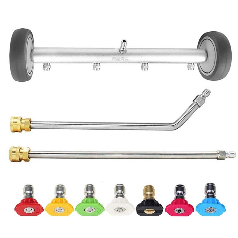 Aukštos slėgio automobilių plovimo sistema su nerūdijančio plieno purkštuvo galvute ir rankena, 4000 PSI, purškimo atstumas 5, skirtas automobilių plovimui, svoris 1,6 kg