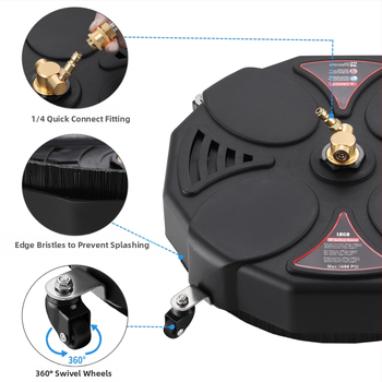 Aukšto slėgio plovimo priedas, apvalus valymo diskas, modelis DD-C09, medžiaga vario-plastikas, prekės ženklas Other