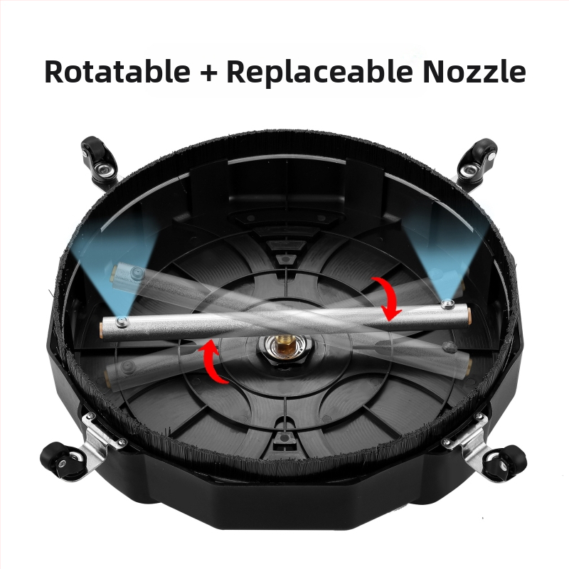 Аксесоар за високо налягане за почистване на повърхности, кръгъл диск за почистване, модел DD-C09, материал медно-пластмасов, марка Other