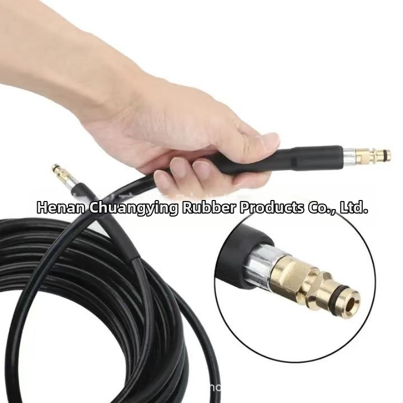 CY-1165 PVC гумен високонапорен маркуч за миене на автомобили; конектор M22-14/15; Kärcher-compatible; тегло 0,1 кг/м