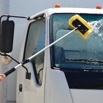 Βούρτσα πλυσίματος αυτοκινήτου WS-1202 με τηλεσκοπική λαβή από κράμα αλουμινίου και μαλακές τρίχες, πενταγωνικός σχεδιασμός, προέλευση Νίνγκμπο, Zhejiang