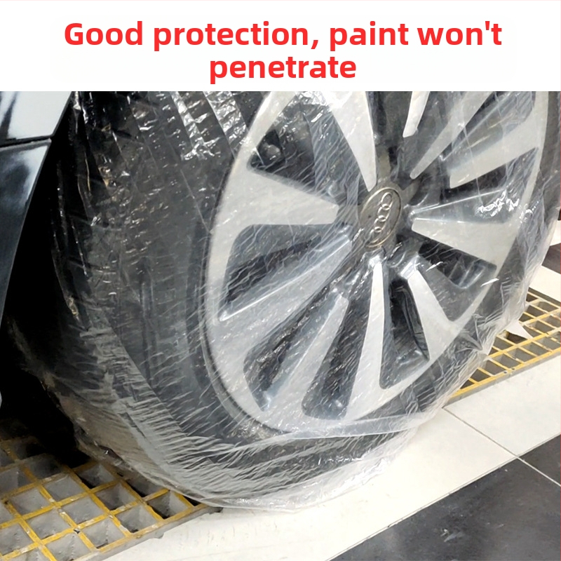 Еднократна пластмасова обвивка за гуми за боядисване, универсално покритие против кучешка урина, PVC; модел +63; марка Great beauty speed of light; лицензиран частен етикет: Да