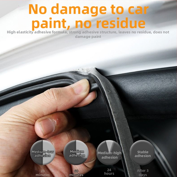 Automobilio sandarinimo juosta Xu Cheng CB-3001, 15 mm storis, guma, universalus visam automobiliui