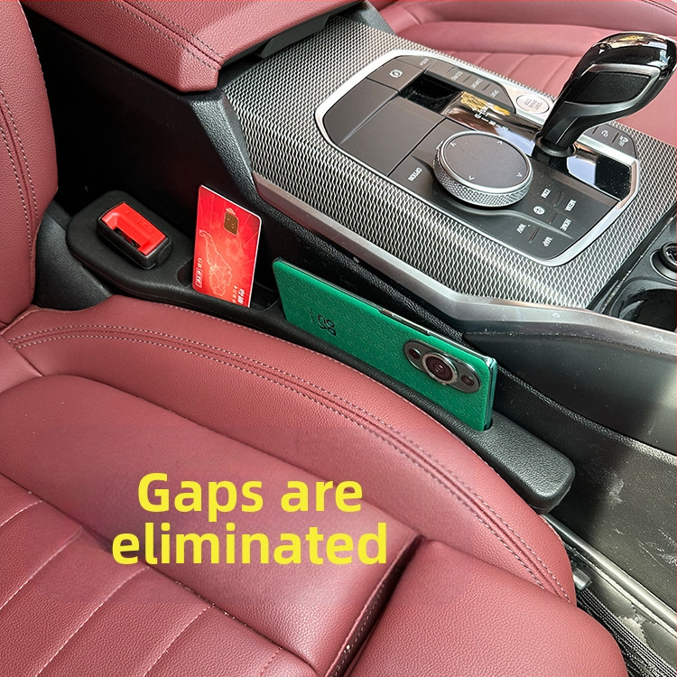 Vyplňovač medzery medzi sedadlom auta — proti úniku, proti pádu, univerzálny, viacúčelový; Materiál: EVA; Model: Multi-slot storage gap plug strip; Hmotnosť: 85 g; Značka: Deep Top; Prispôsobenie: Áno; Potlačené logo: Áno; Licencovaný súkromný štítok: Áno
