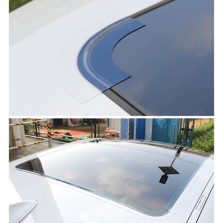 Panoraminio stogo sandarinimo lipdukas, atsparus vandeniui, su nano klijais, 0.5 mm storis, universalus suderinamumas, galimas pritaikymas