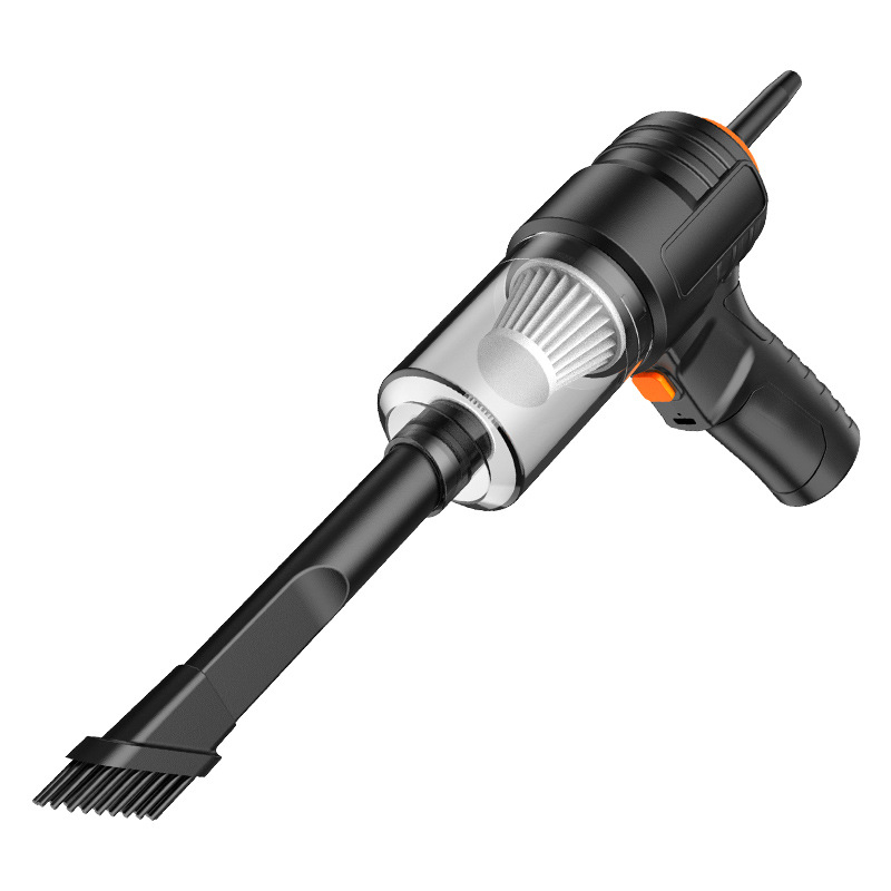 Rokas automašīnas putekļu sūcējs, bezvadu, Fire Wolf, 5500 Pa sūcēja jauda, 120W pie 5V, divu režīmu pūšana un sūcšana, sterilizācija un putekļu mazgāšana