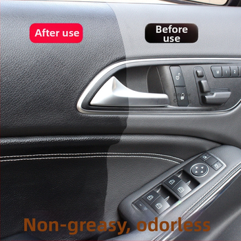 Iekšējā pārklājuma līdzeklis paneļu, ādas un plastmasas virsmām — atjaunošana un pulēšana; Zīmols Jiuniu Xing; Modelis Interior coating agent; Galvenās sastāvdaļas: šķidrums; Derīguma termiņš: trīs gadi