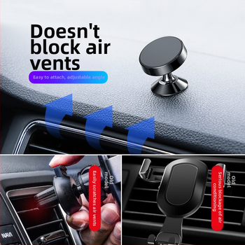 Θήκη κινητού για αυτοκίνητο με μαγνητική προσάρτηση σε εξαεριστήρα και ταμπλό, κράμα αλουμινίου με υφή CD, λογότυπο κατά παραγγελία, δυνατότητα ιδιωτικής ετικέτας