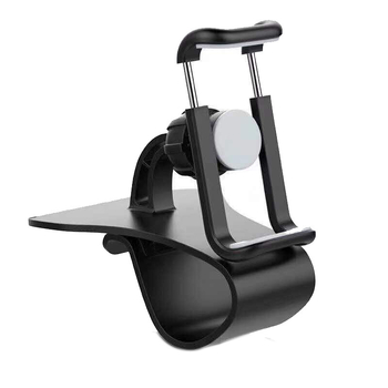 Държач за автомобил за табло, двуфункционален, 360° въртене, преносим и ултра тънък, пластмасов, модел miss12