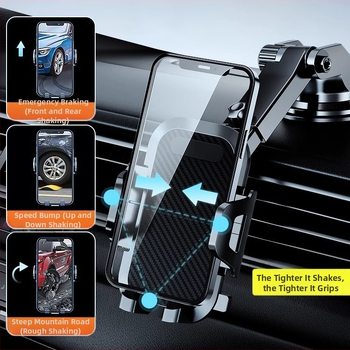 Flash suport universal pentru telefon de mașină cu ventuză, pentru bord sau conductă de ventilație