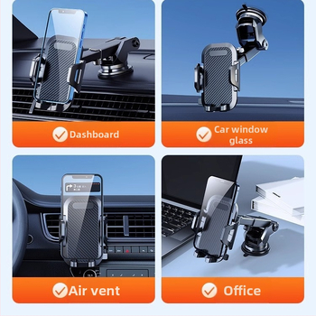 Flash suport universal pentru telefon de mașină cu ventuză, pentru bord sau conductă de ventilație