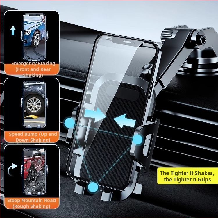 Flash suport universal pentru telefon de mașină cu ventuză, pentru bord sau conductă de ventilație