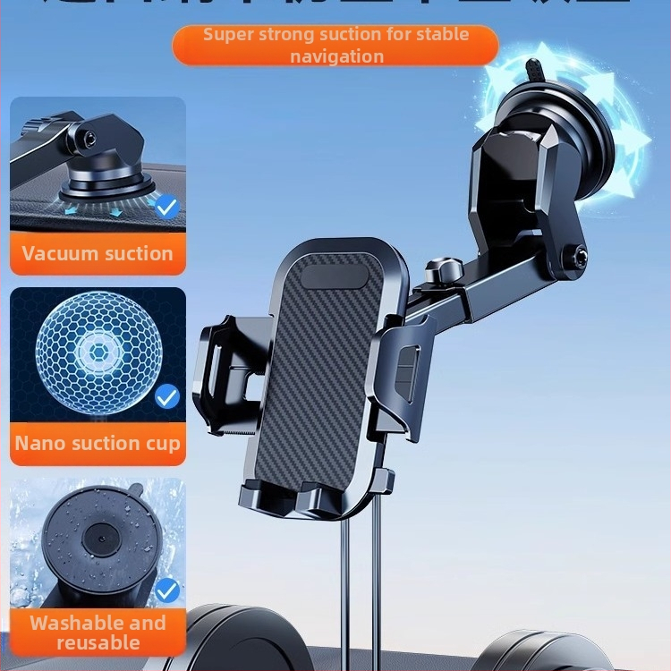 Flash suport universal pentru telefon de mașină cu ventuză, pentru bord sau conductă de ventilație