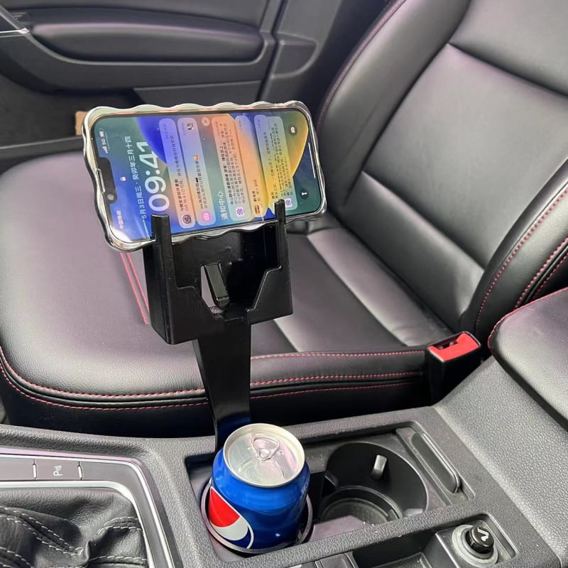 Suport universal pentru telefon pentru cup-holder-ul din mașină, montaj snap-on, opțiune de personalizare