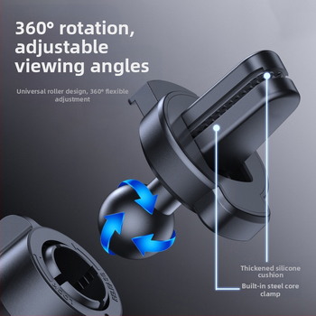 Автомобилен държач за телефон с гравитационен механизъм, едноръчно управление, пластмасов, 3C сертификат 2025200914000719