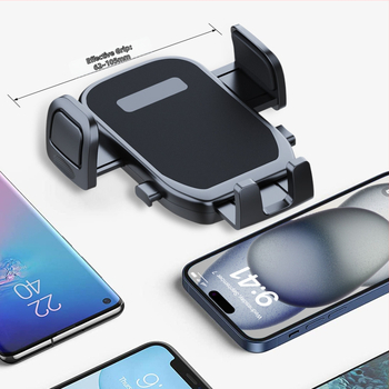 Държач за мобилен телефон за автомобил с телескопичен лост и вакуумна база за монтиране – универсално монтиране върху предното стъкло, анти подхлъзване