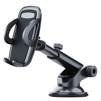 Държач за мобилен телефон за автомобил с телескопичен лост и вакуумна база за монтиране – универсално монтиране върху предното стъкло, анти подхлъзване