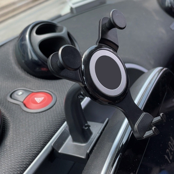 Държач за телефон за автомобил – универсален, монтаж щракване, без презареждане, за инструментен панел