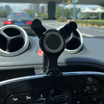 Държач за телефон за автомобил – универсален, монтаж щракване, без презареждане, за инструментен панел