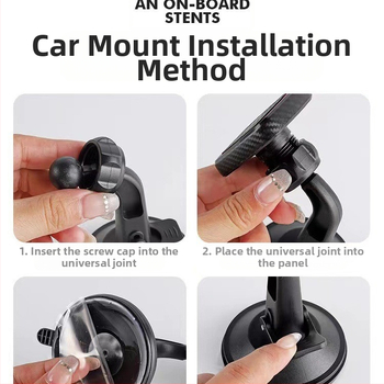 Държач за телефон за автомобил с магнитна силиконова вакуумна чашка, универсален за централна конзола