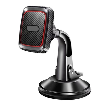 Държач за телефон за автомобил с магнитна силиконова вакуумна чашка, универсален за централна конзола