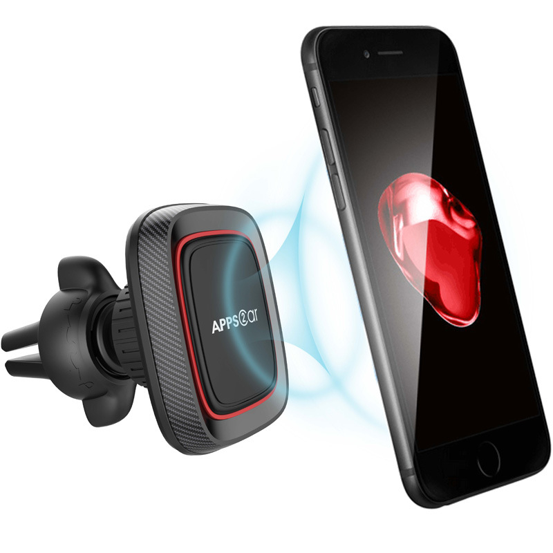 APPS2CAR Suport auto magnetic pentru conducta de ventilație - magnet puternic, suport de navigație multifuncțional, model M02-AV2S, din plastic