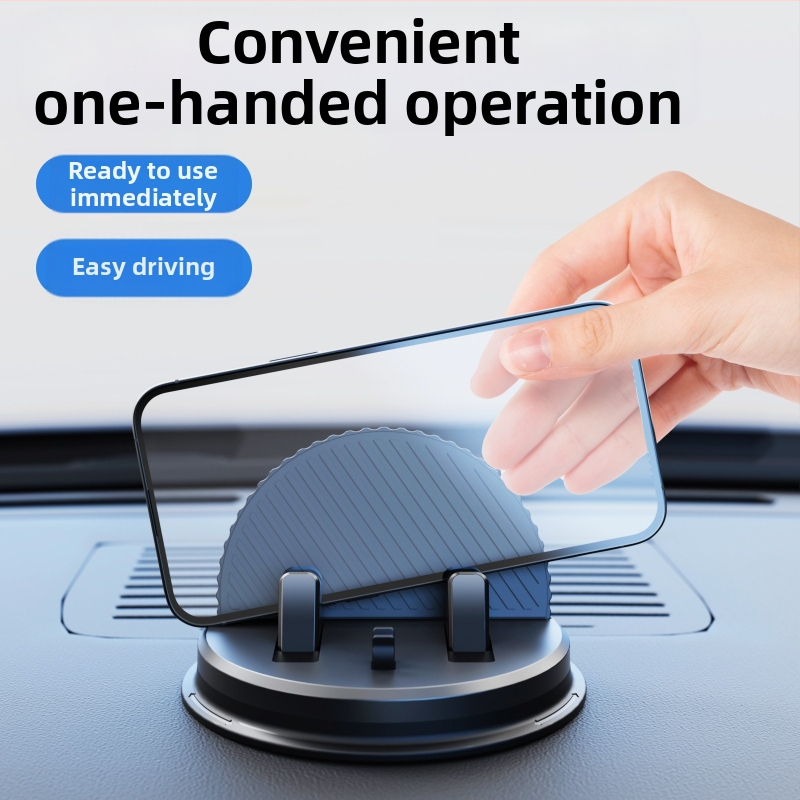 THIS IS SPRING Automobilio prietaisų skydelio telefono laikiklis su siurbtuko tvirtinimu, universalus, ABS+PC+TPE