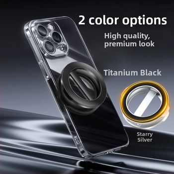 Стойка за безжично зареждане с MagSafe, магнитен държач за телефон, двустранен магнитен дизайн, настолна метална универсална стойка, мултифункционален пръстен държач