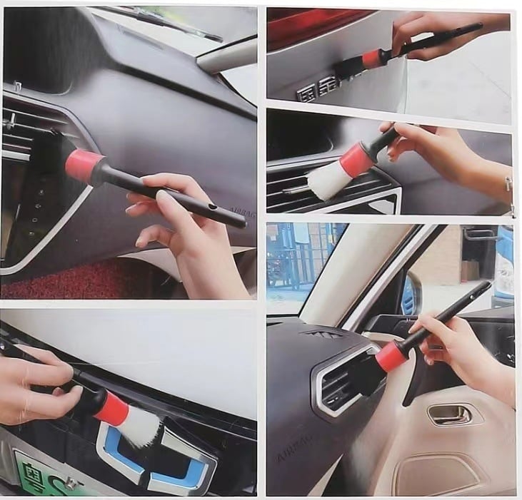 Petdijelni set četki za čišćenje automobila i motocikla s mekanim vlaknima