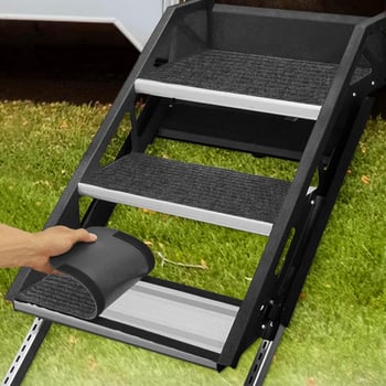 Dundes – Acoperire pentru trepte RV cu Velcro, covor pentru trepte în RV, personalizabilă