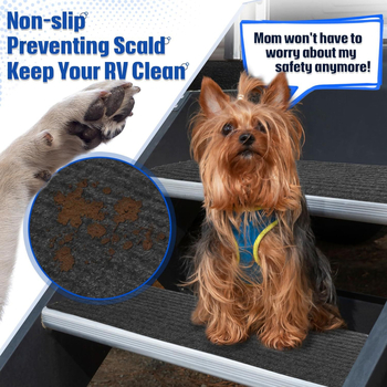 Дундес RV покритие за стълби с велкро – килименно покритие за стъпала на каравана, персонализируемо