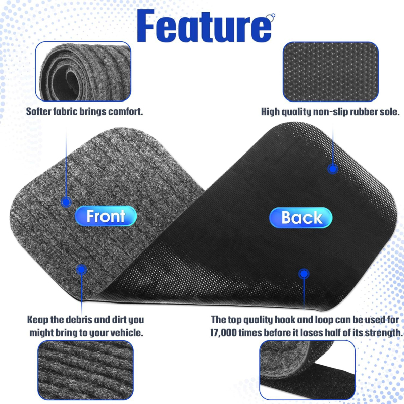 Dundes – Acoperire pentru trepte RV cu Velcro, covor pentru trepte în RV, personalizabilă