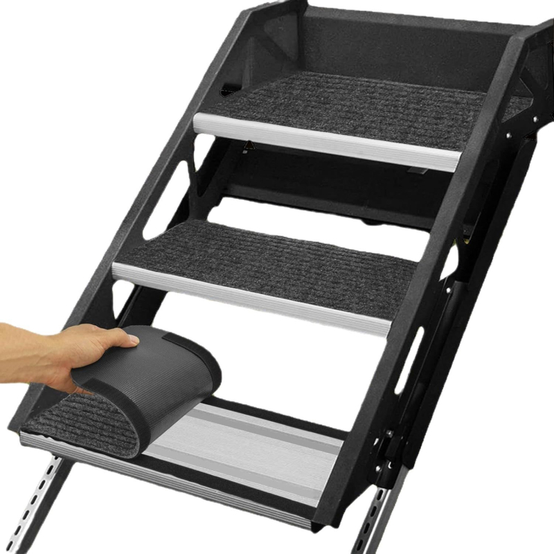 Dundes – Acoperire pentru trepte RV cu Velcro, covor pentru trepte în RV, personalizabilă