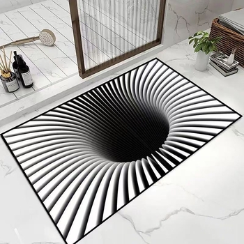 Χαλάκι πόρτας εισόδου και μπάνιου — πολυεστερική ίνα, τετράγωνο σχήμα, εκτύπωση, πλενόμενο, εξατομικεύσιμο