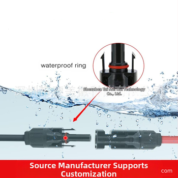 MC4 iki MC4 plėtimo kabelis saulės sistemoms, 10 AWG didelės galios maitinimo laidas, atsparus vandeniui vidaus ir lauko įrangai
