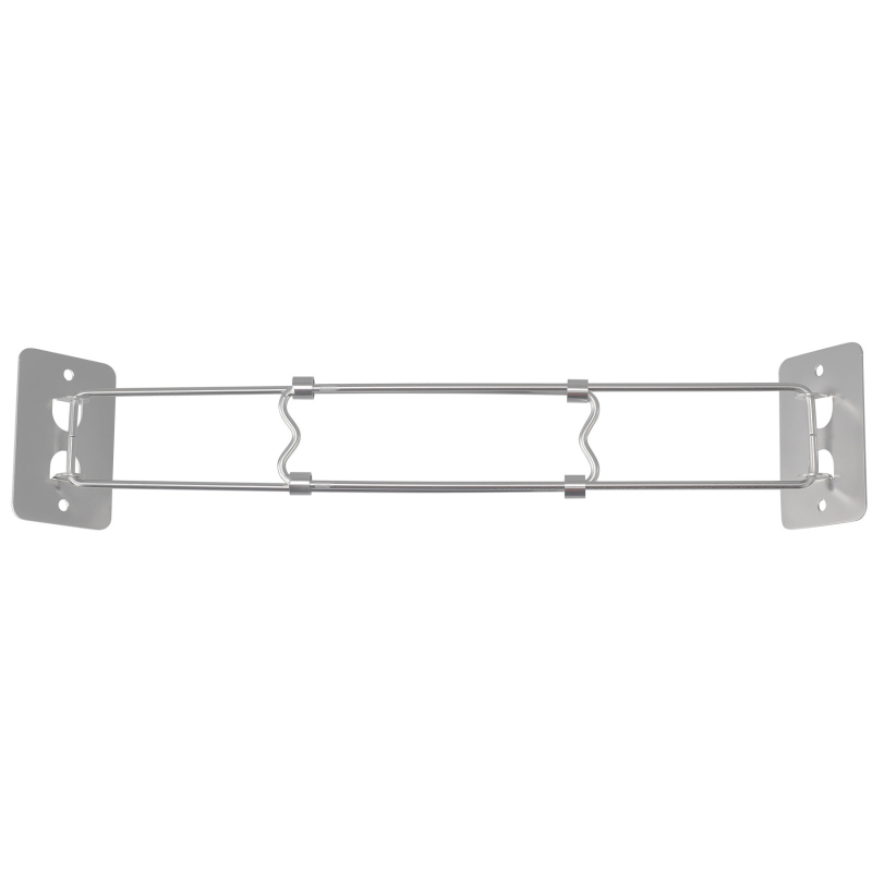 RV vonios kambario kampinio laikymo strypas, reguliuojamas nerūdijančio plieno strypas, kvadratinės formos, vieno lygio, blizgantis paviršius, apkrova 15 kg, modelis CG2033.