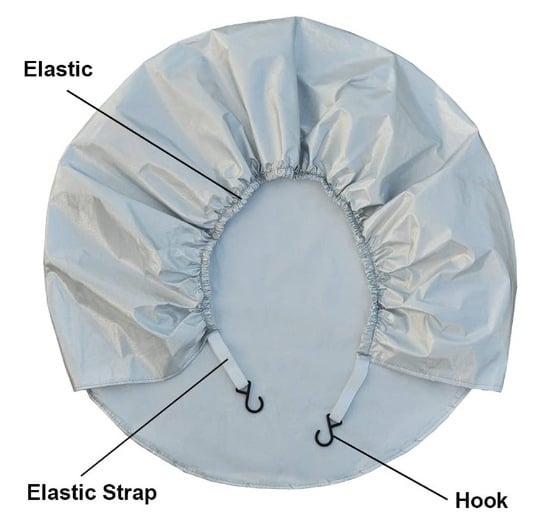 RV atsarginės padangos dangtis iš Oxford audinio, atsparus vandeniui, dulkėms, vėjui, atsparus senėjimui