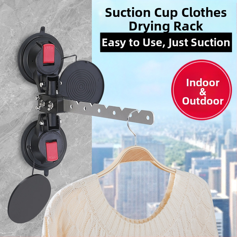 Camping River kemperio drabužių džiovintuvas su siurbimo puodeliu – plastikas/aliuminio lydinys