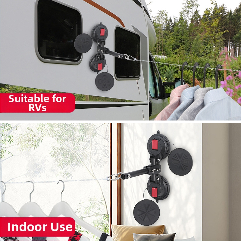 Кемпер вакуумна чашка за сушене на дрехи – пластмаса/алуминиева сплав, Camping River