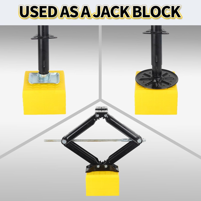 Set de 12 blocuri de nivelare pentru RV din HDPE, cu husă de transport, pentru caravane de camping (combinare 19p)