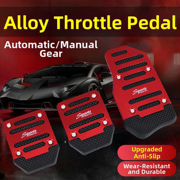 Automobilio pedalo komplektas – neslidūs aliuminio lydinio pedalai mechaninei pavarų dėžei, universalus suderinamumas, Jiachangqi