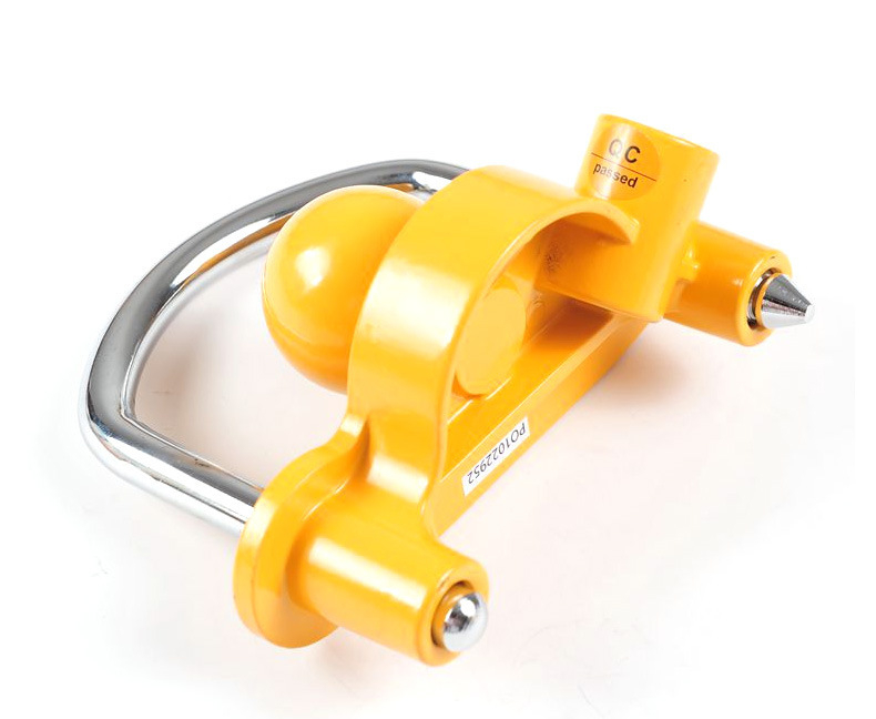 Apsauginis užraktas ant priekabės vagystės, modelis S241, aliuminio lydinys + geležis, cinko lydinio cilindras