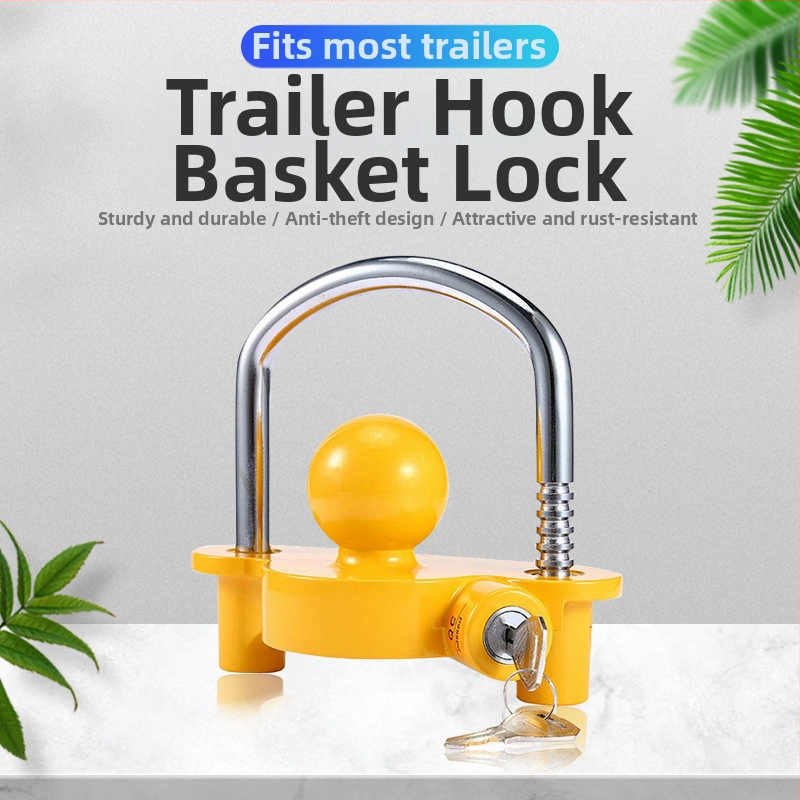 Антивзломно заключване за ремаркета, модел S241, алуминиева сплав + желязо, цилиндър от цинкова сплав