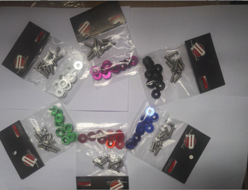 Σετ από 10 βίδες φλάντζας για τροποποίηση αυτοκινήτου, διακοσμητικές βίδες για πλαίσιο πινακίδας