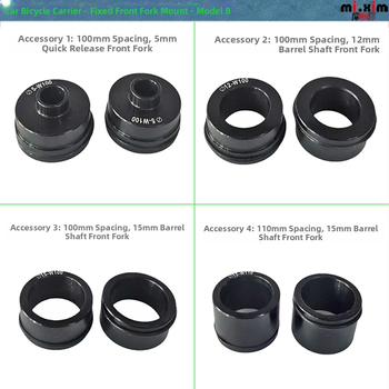 mi.xim Βάση μπροστινού πιρουνιού για σχάρα οροφής αυτοκινήτου με γρήγορη απελευθέρωση — Καθολικό, αδειοδοτούμενο ιδιωτικό ετικέτα