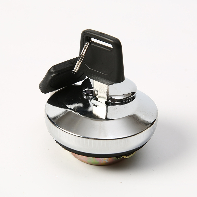 Стоманен капак за резервоар на мотори и трицикли – универсален модел със ключ и стандартен дизелов капак за резервоар с уплътнение против течове