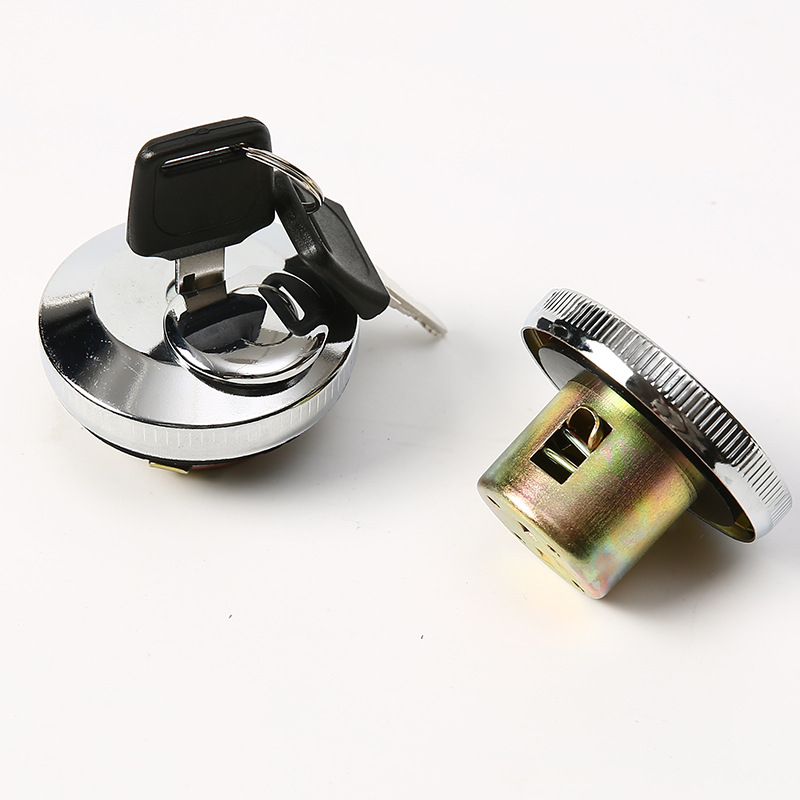 Стоманен капак за резервоар на мотори и трицикли – универсален модел със ключ и стандартен дизелов капак за резервоар с уплътнение против течове