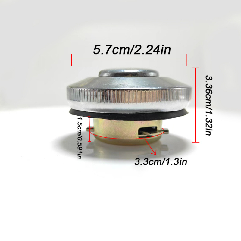 Стоманен капак за резервоар на мотори и трицикли – универсален модел със ключ и стандартен дизелов капак за резервоар с уплътнение против течове